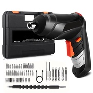 Electric Screwdriver Battery Rechargeable Cordless Wireless Electric Drill Screwdriver Set Powerful Impact Electric Screw Driver