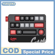 Store YUEQIN3 แป้นพิมพ์กลไก19คีย์แมโครตั้งโปรแกรมได้สวิตช์กลไกแบบสวิตซ์ไฟ RGB 12สีคีย์บอร์ดขนาดเล็กส