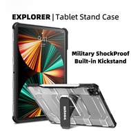 Tablet Case with built-in kickstand / Military ShockProof,With Apple Pen Slot,Air Pocket Corner,Full Protection / For iPad 10 2022 9 Air 4 Air 5,Pro 11'',12.9'' Mini 6 Case