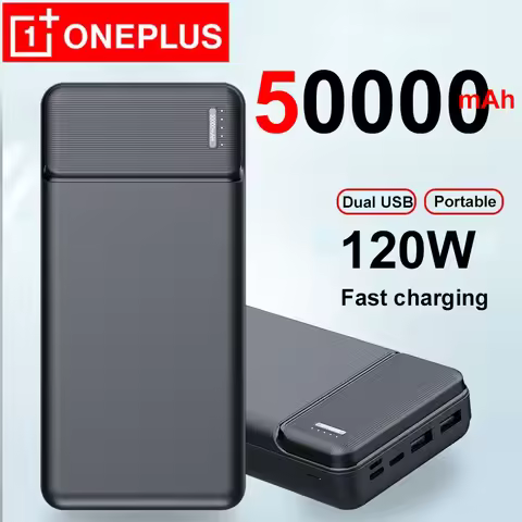 OnePlus 50000mAh Power Bank Portable Charger External Battery PoverBank High Capacity Fast Charging 