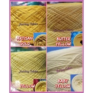 8ply Fine Cotton Yarn Shades of Yellow