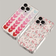 Flower Plant Colorful Love Heart Paint Casing For OPPO Reno 11F 12F 13F 11 12 13 Pro 5G 8T A5 A3 Pro