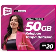 YES FT5G 50GB UNLIMITED CALL 5G SIM CARD CHOOSE VIP NUMBER