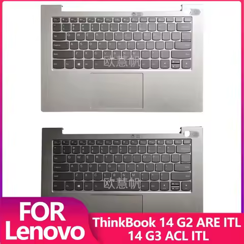 T New for ThinkBook 14 G2 ARE ITL ThinkBook 14 G3 ACL ITL Laptop Palmrest Upper Cover with Backlit U