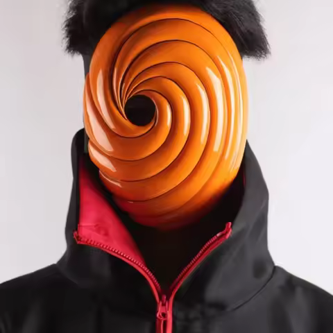 21cm Anime Naruto Uchiha Obito Vortex Mask Game Peripheral Plastic Model Cosplay Statue Ornaments De