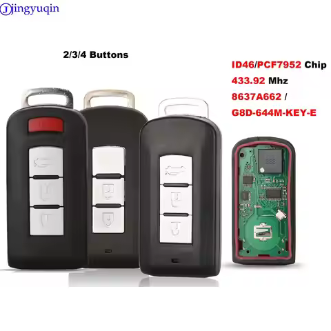 jingyuqin Car Remote Smart Car Key Suit For MITSUBISHI Outlander ASX Lancer ID46 Pcf7952 433Mhz G8D-