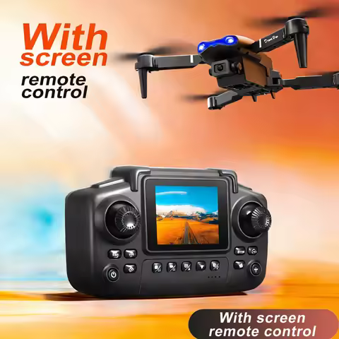 New E88 Pro Drone Remote Control with Screen Dual Camera Optical Flow Localization 2.4G RC Quadcopte