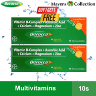 (Buy 1 Take 1) Berocca Orange Flavour Performance Vitamin B-Complex + Ascorbic Acid + Calcium + Magn