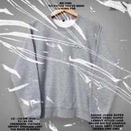 Grey sweater/oversize sweater/graphic sweater/Korean sweater/Korean style/graphic print crewneck swe