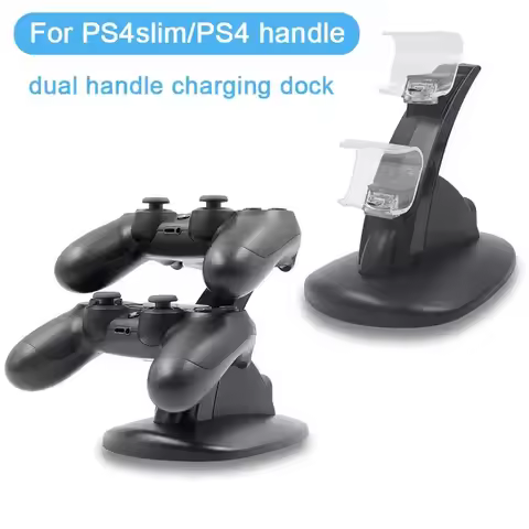 Charging Dock Stand for Sony Playstation PS4 Controller Play Station PS 4 Pro Slim Dualshock 4 Charg
