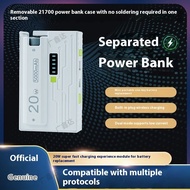 Fast Charge Power Bank Shell Kit Single Section 21700 Battery Mini Power Bank Module DIY Set Detacha