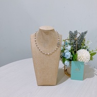 TK1851 CHANEL 香奈兒CC字水晶連紡仿珍珠頸鏈CRYSTAL BOW CC PEARL NECKLACE