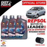 Repsol Leader C2C3 5W-30 Mirage/Wigo 3L with Free Oil Filter