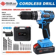 CORDLESS DRILL HUJIA 48V MESIN BOR BATERAI 48V HUJIA PRO-2021