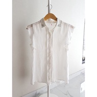 Glacier white top atasan wanita putih