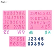 Zephyr 3D Letter Number Silicone Fondant Molds Chocolate Cake Molds Cake Decorating DIY Tools Jelly 