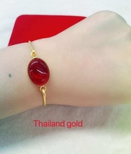 thailand Gold Jade bangle