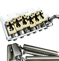 KAYNES 2 point Electric Guitar Tremolo Bridge With Brass Block and Brass Saddles Compatible with suh