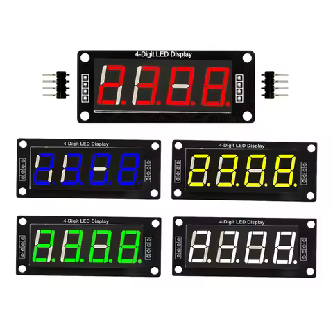 LED Digital Display Tube Module TM1637 0.56" 4 Bit 7 Segments Red Green Blue Yellow White ED Module 