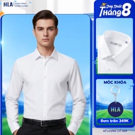 [BEST SELLING] HLA Men's Long Sleeve Shirt – Office Shirt, Soft & Breathable, Elegant