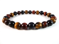 สร้อยข้อมือ Natural Tiger Eye Hawk Eye Bracelet 8mm หินแห่งการปกป้อง