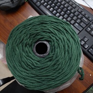 Macrame rope. Green- 3mm