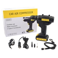 【150PSI】เครื่องสูบลมไฟฟ้าไร้สาย ที่สูบลมไฟฟ้า 2000mAh  ที่สูบลมรถยนต์ ปั๊มลมแบบพกพา เครื่องสูบลมรถ T
