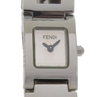 【日本直送】FENDI (芬迪) Logo 手錶 3150L 不鏽鋼 石英 指針式顯示 銀色錶盤 女仕款【二手】