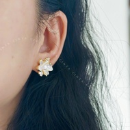 New Style CINTA Natural Freshwater Pearl Dahlia Earrings f77