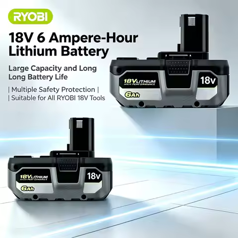 Original RYOBI ONE+ 18V 8Ah High Capacity Lithium Ion Replacement Battery Compatible with RYOBI ONE+
