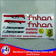 Fnhon Folding Bike Sticker Transparent Embossed