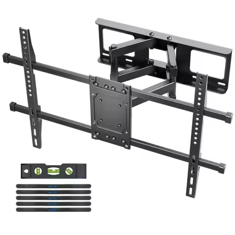 Full Motion TV Wall Mount for 32 to 84 Inch TV, Swivel and Tilt with Articulating Dual Arms, Max VES