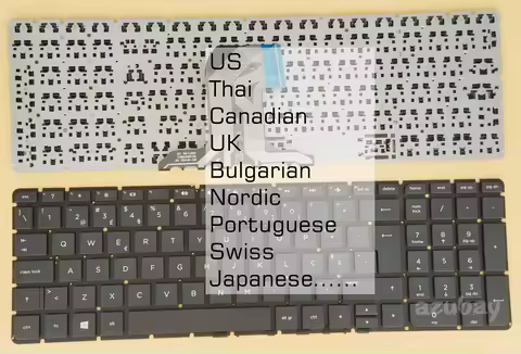 Nordic Japanese Keyboard for HP Home 15-ac00 15-af00 15t-ac00 15-ba00 15-ay00 15z-af0015z-ba000, 250