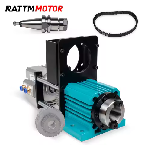【DE US Stock】ATC BT30 Unpowered Spindle Cylinder, 5000rpm Pneumatic Semi-Auto Tool Change Spindle, F
