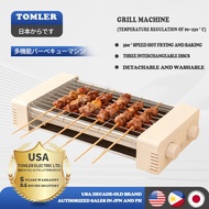 TOMLER Electric Hot Dog Maker BBQ Electric Grill/Frying Pan Portable Non-stick Easy-clean Grill Oven