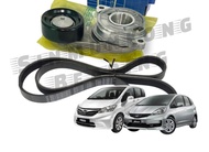 ชุดรอกหน้าเครื่อง ลูกรอกหน้าเครื่องINA พร้อมสายพาน 5PK1135 Mitsuboshi Honda Jazz GE 1.3 1.5 City 20