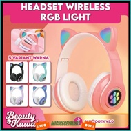 Cat Headset Led Tws Bluetooth 5.0 Headphone Extra Bass Discount