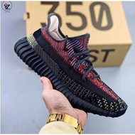 Adidas Yeezy 350V2 Yecheil angel black and red stitching casual fashion running shoes