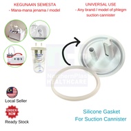 Yuwell/ Flexplus/ Hexaline Suction Canister Silicone Gasket Suction Pump Suction Machine Fit Most Br