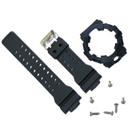 Silicone Watch Band Bezel for Casio GA700 GA700 GA735 Watch Strap Case Men Watch Band G Shock Case R