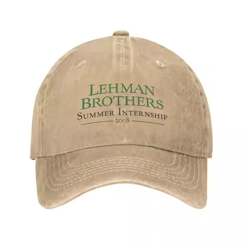 Lehman Brothers Summer Internship 2008 Condensed Baseball Cap Bank Couple Women Trucker Dad Hat Sun 