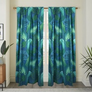 [GG Fabric art] New Printed Curtain Fashion Simple Cabinet Door Curtain Kitchen Door Curtain Finished Cloth Half Shade 120*210cm