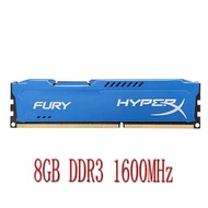 HyperX Fury DDR3 PC RAM 8GB DDR3 1600MHz HX316C10F/8 CL10 1.5V Desktop Memory for Computer