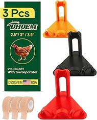 3Pcs Chicken Leg Splints, 3 Sizes (S/M/L) Adjustable Splint for Bumblefoot Treatment, Broken Feet, S