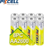 8PC PKCELL NIMH AA Battery 2A AA Rechargeable Batteries 2600Mah 1.2V For Flashlight Toys Battery a