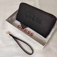 GUESS Zipper Wallet Womens Long Coin Purse Banknote Bag