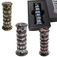 1PC Metal Pagoda Rotating Device Unique 7-In-1 Rotating Wheel Dice, D4 D6 D8 D10 D20 D%, RPG Role Pl