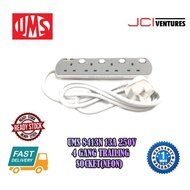 UMS 8413N 13A 250V 4 Gang Trailing Socket - Neon