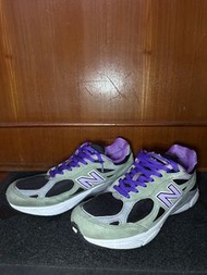 New Balance 990v3 MiUSA Teddy Saints Green Purple US9.5