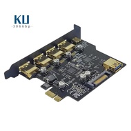 USB 3.2 PCIE Expansion Card PCIE 1X to USB 3.2 TYPE-C USB 3.2 Gen1 Adapter Multiplier USB3.2 PCI E C